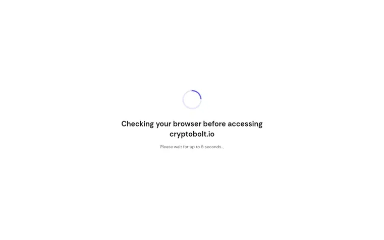 Screenshot of the CryptoBolt homepage