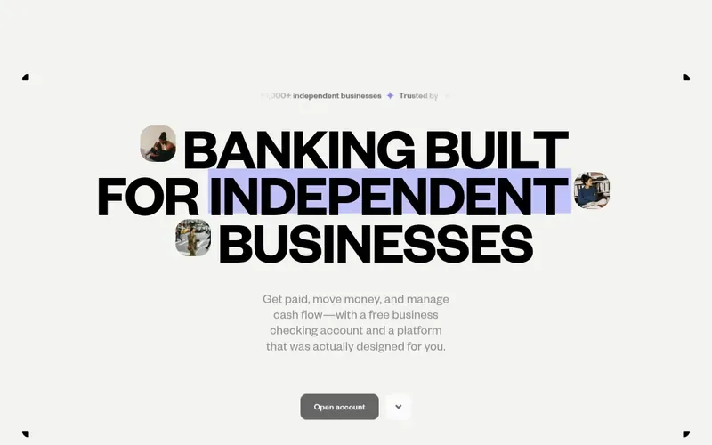 Screenshot of the Novo homepage